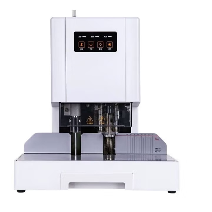 得力/deli 14602 裝訂機(jī) 自動(dòng)熱熔膠管鉚管裝訂機(jī) 裝訂50MM激光定位